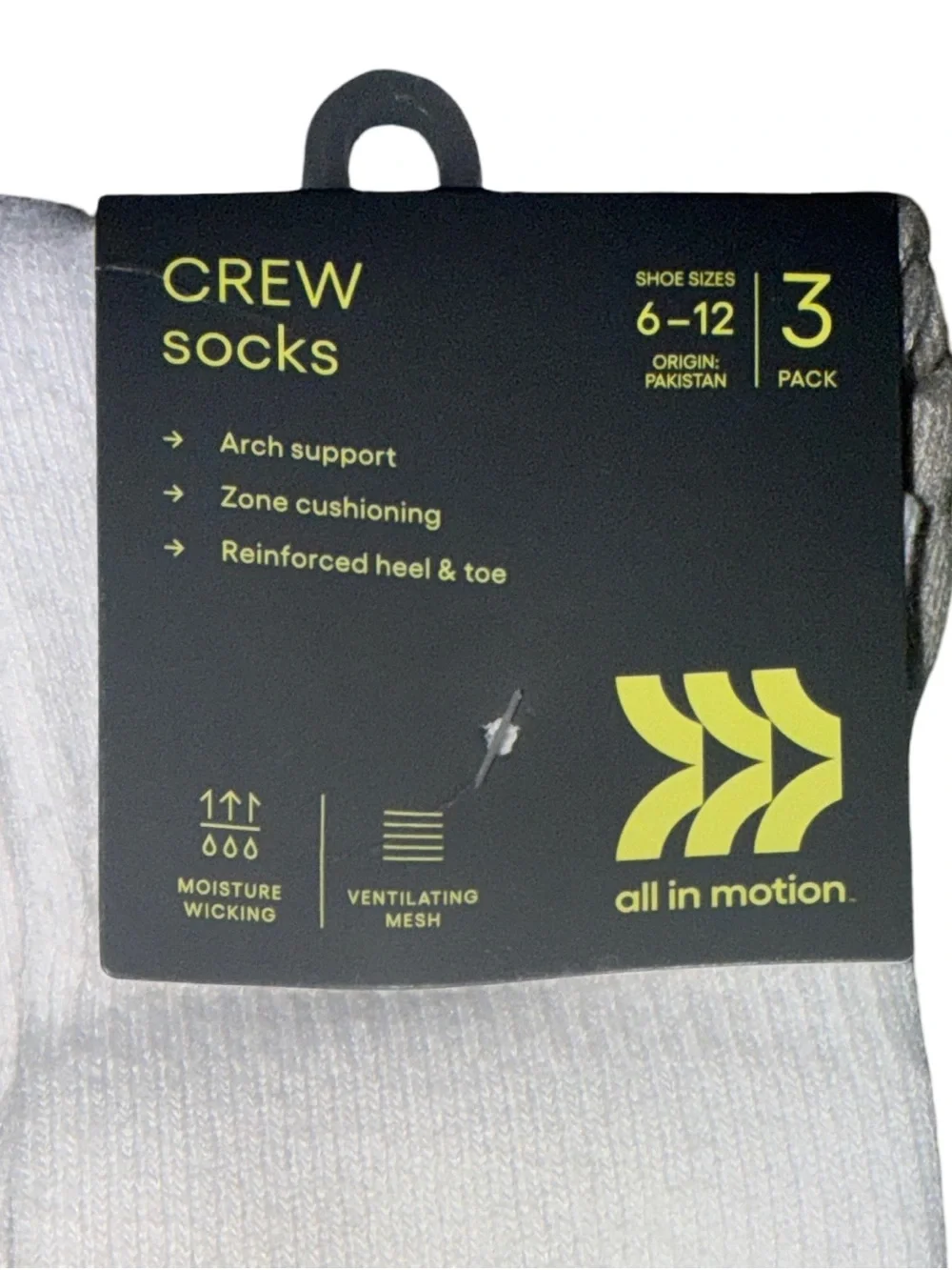All In Motion Men's Striped Tonal Varsity 3pk Crew Socks Fitness -Tan
New w/ Tag - Picture 3 of 6